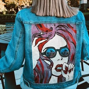 💫/handmade jean jacket/💫
